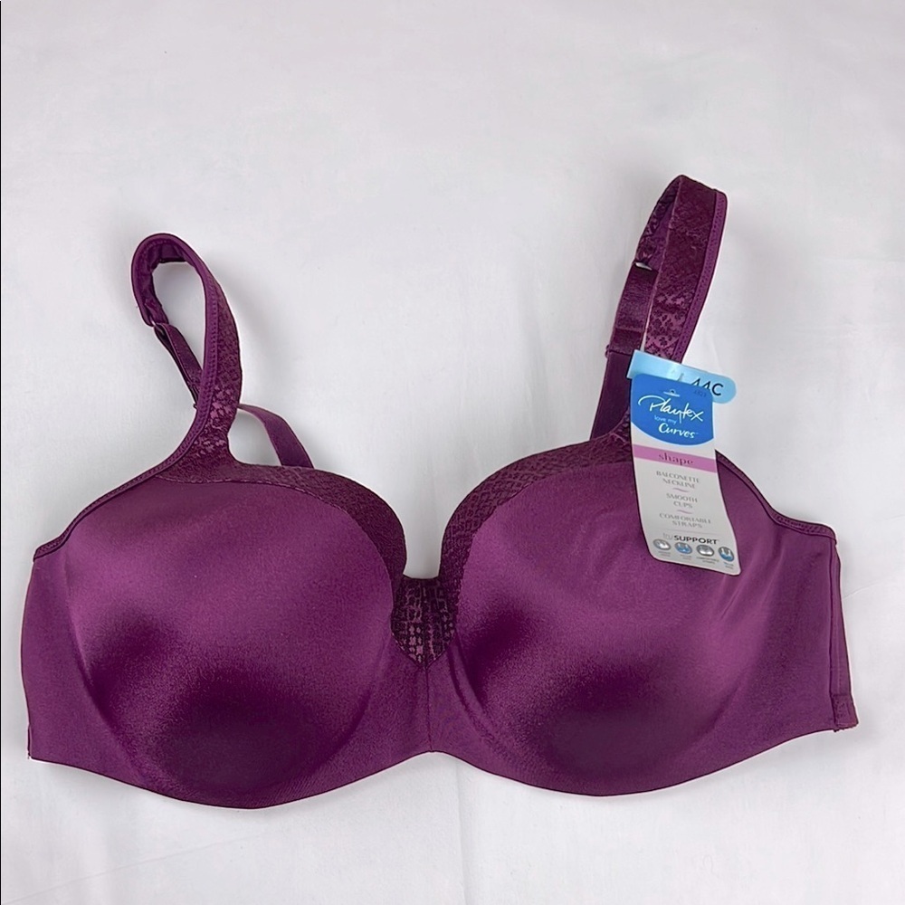 Playtex New Women’s 44C Galactic Red Tru Support‎ Adjustable Straps Bra